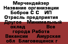 Мерчендайзер › Название организации ­ Бобров С.С., ИП › Отрасль предприятия ­ Другое › Минимальный оклад ­ 17 000 - Все города Работа » Вакансии   . Амурская обл.,Благовещенск г.